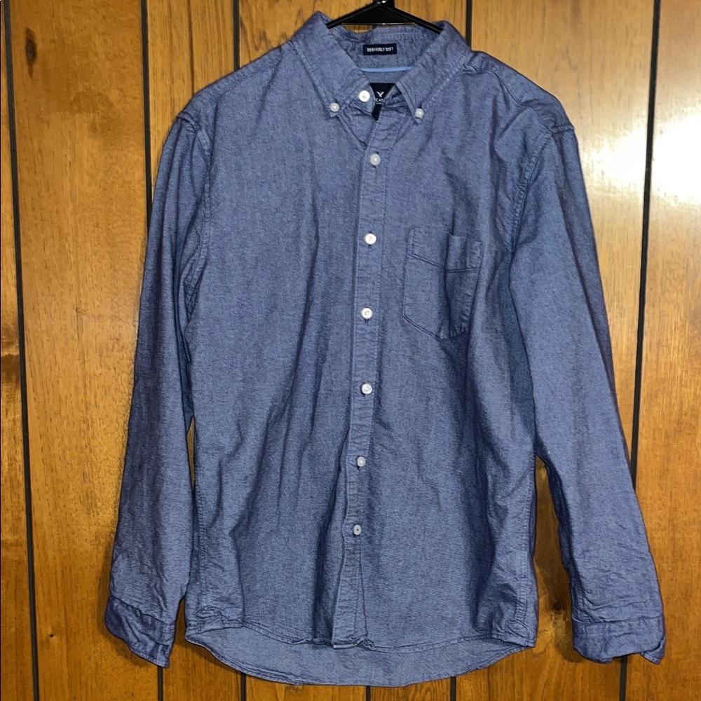 American Eagle Men's Casual Button-Down Shirt